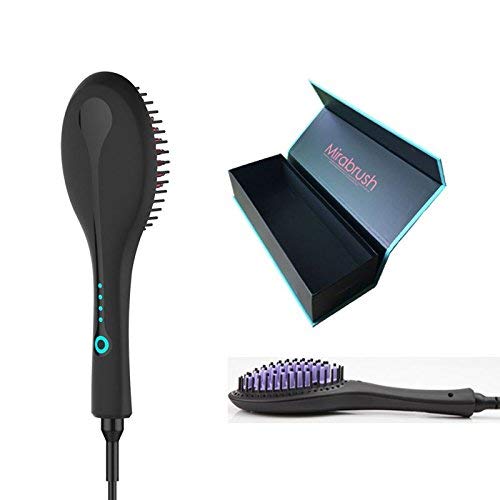 Ciyee®2016New Portable Hair Straightening Brush, Fast Hair Styling, Anti Scald Hair Straightening Comb, Massage Straightening Irons, Detangling Hair Brush (purple)