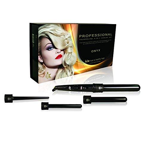 KOR Professional Tourmaline 4-in-1 Curler Set Black