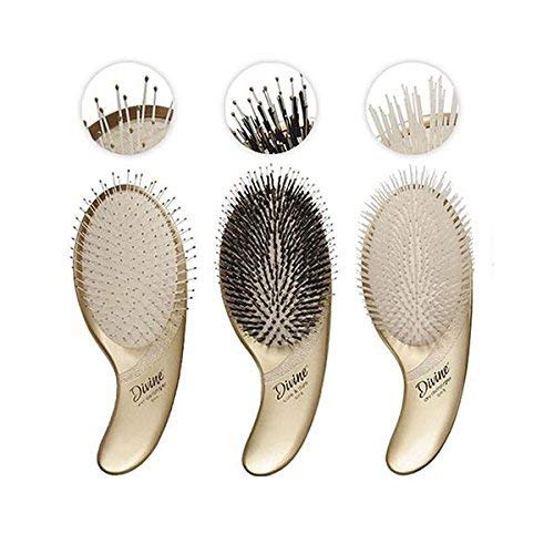 Olivia Garden Divine Paddle Brush Box Deal (contains 1 each: DV-1 wet detangler, DV-2 care & style, DV-3 dry detangler)