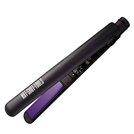 Hot Shot Tools Ceramic Flat Iron with Purple Plates