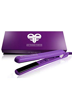 Bff Pro Flat Iron Ceramic Hair Straightener (Purple)