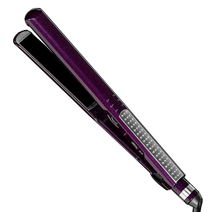 INFINITIPRO BY CONAIR Tourmaline Ceramic Flat Iron, 1-inch, Purple