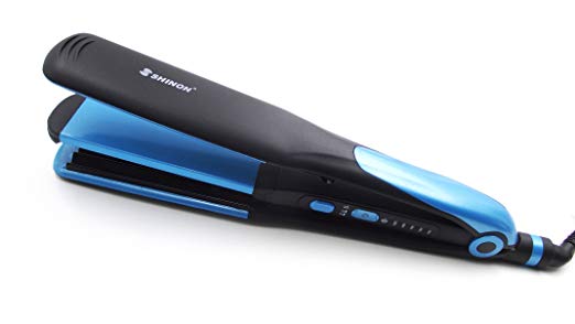 YUNAI Professional Ceramic & Tourmaline Plate 2 In 1 Hair Straightener And Hair Crimper Fast Heat Up Hair Styling Tools