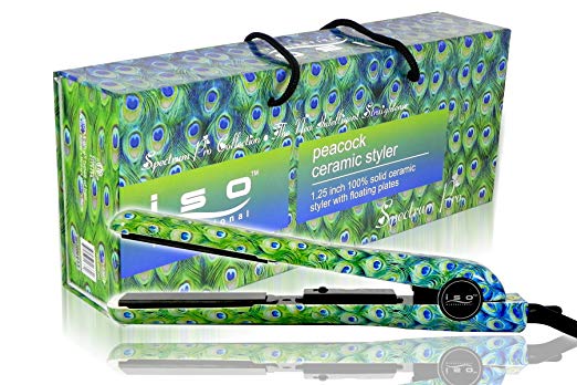 ISO Beauty Hair Iron Ceramic Peacock