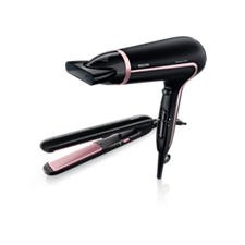 Hair Dryer + Hair Straightener PHILIPS GIFT SET LIMITED EDITION HP8640