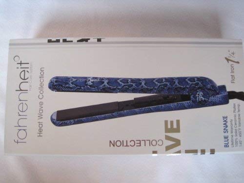 Fahrenheit Blue Snake Heat Wave Collection Flat Iron 1 1/4