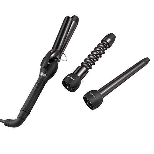 Curling Iron, Trèsutopia 1 Inch Curling Wand with 7.28 Inch Long Ceramic Barrel, Anti-scalding Insulated Tip, Digital Screen, 8.2 Ft Long Power Cable, 80 °F - 410 °F For All Hair Types