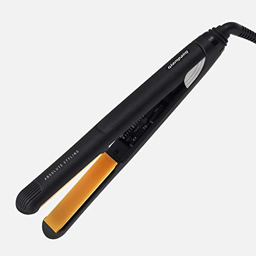 GlamPalm Pro Ceramic Professional Hair Styling Flat Iron, 1 Inch