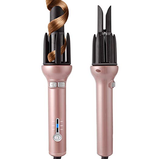 IVI Automatic Hair Curler Ceramic Auto Curling Iron Wand Professional 450 Degrees, Instant Heating Easy & Fast Styling Tools, 1 Inch, 110/220V Dual Voltage 