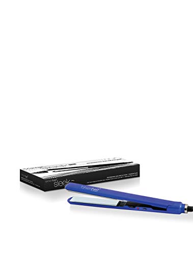 Fahrenheit Professinal Slim Line Rubber Flat Iron,Titanum Plate - Blue Metallic