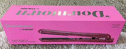 Eva NYC Healthy Heat Ceramic Styling Flat Iron in Pink Cheetah