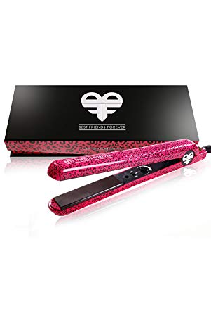 Flat Iron Ceramic Hair Straightener (Pink leopard)