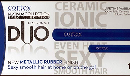 Cortex International Platinum Collection Special Edition DUO Flat Iron Set 1 ¼ + Mini (DUO-125BMR)