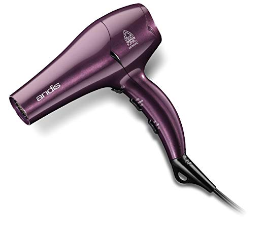 Andis 1875-Watt Professional ProStyle Tourmaline Ionic Hair Dryer, Purple (80275)