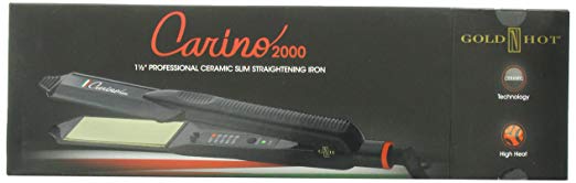 Gold 'N Hot Carino Professional Ceramic Slim Straightening Iron, 1-1/2 Inch