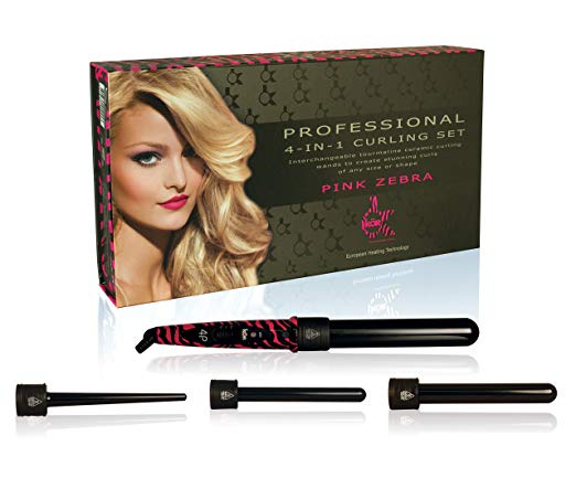 Kor professional clipless Tourmaline 4 in 1 New Curler set